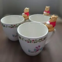 くまのプーさん マグカップ 3個セット　プーさんフィギュア付のサムネイル