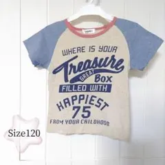 ＊≪サイズ120≫*プリントTシャツ　ロゴ