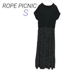 ROPE PICNIC【S】ウエストゴム半袖カットソー ロングワンピース