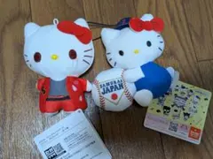 【新品タグ付き】ハローキティ 侍ジャパン ぬいぐるみ　マスコット