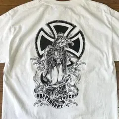 希少 INDEPENDENT × 野坂稔和 半袖 Tシャツ 白 両面プリント 波 - メルカリ