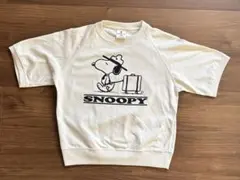 GU スウェT（5分袖） Peanuts オフホワイト 140