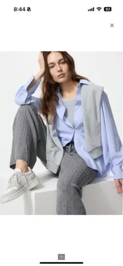 UNIQLO ウォッシャブルニットケーブルパンツ　Sサイズ