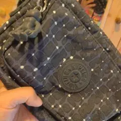Kipling ショルダーバッグ ドット柄