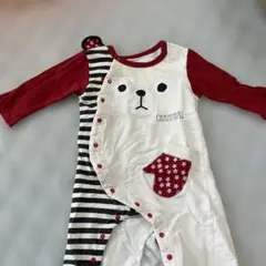 【9/30までの限定価格】 クマデザインロンパース 80cm
