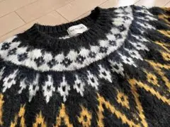 Ray BEAMS ふわふわモヘア　ノルディックセーター　F