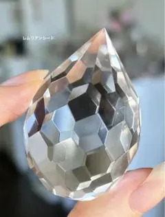 高品質　レムリアンシード　クリスタル　ファセットカット　水晶　天然石