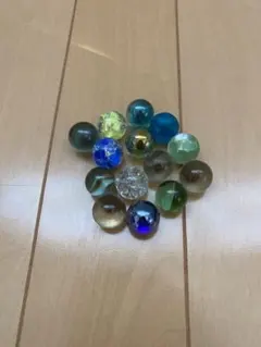 多色ガラスビーズ 14個セット