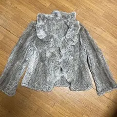 グレー ファーコート サイズ9