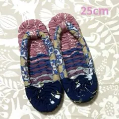布ぞうり 22.5cm 着物リメイク 室内履き わらじ ヨーデル 8/6 - メルカリ