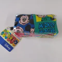 新品未使用ミッキーマウス、ミニーマウスのキャラクターソックス6足パック