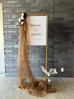 コッパースタンド　ウェディング　ウェルカムボード　ウェルカムスペース　ゴールド