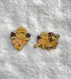 めいちゃんとねこバスのピンバッジセット