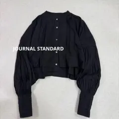 美品　JOURNAL STANDARD ピンタッククロップドシャツ　黒