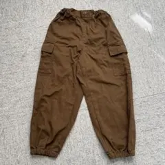 【1度のみ着用】美品　GU カーゴパンツ　120 ブラウン