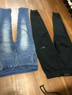 格安 セット売り NIKE ナイキ パンツライトオン Right-on デニム