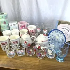 【希少レア含む】サンリオ 食器　グラス　大量まとめ売り キティ マイメロ