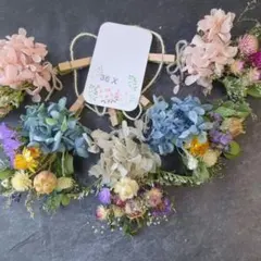 〘36X〙プリザーブドフラワー ドライフラワー ガーランド