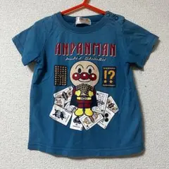 綿100% アンパンマン　Tシャツ　半袖 95cm キッズ　ベビー　青