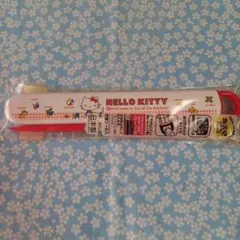 ハローキティ　スライド式 箸箱セット 白色