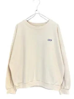 GAP ギャップ ロゴ刺繍 ドロップショルダー　スウェット M アイボリー