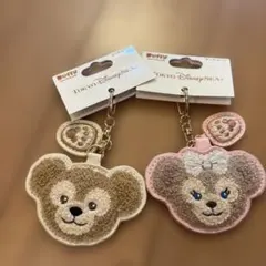 【新品】お顔厳選！ダッフィー シェリーメイ　2個キーチェーン 東京ディズニーシー