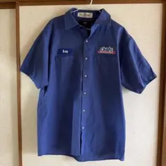 CINTAS 半袖ワークシャツ ブルー Lサイズのサムネイル