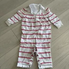 Ralph Lauren ストライプロンパース 6M