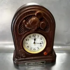MICKY MOUSE VOICEALARM アンティーク調置き時計