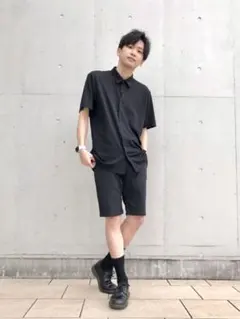 UNIQLO Theory エアリズムスリムフィットフルオープンポロシャツ（半袖
