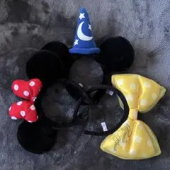 【使用一回のみ】ディズニーカチューシャ3つセット