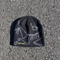 ARC'TERYX ブラックニット帽 スケルトンデザイン