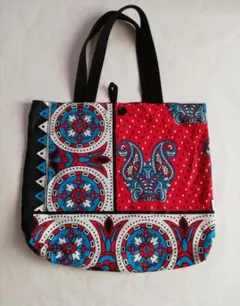 アフリカンプリントトートバッグ