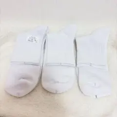 LEMOCOLO メンズ ソックス 3足セット ホワイト 28-30cm