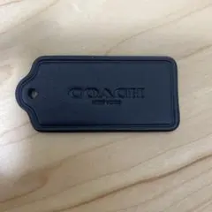 COACH 黒 レザー キーホルダー