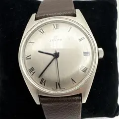 ZENITH ゼニス 腕時計 手巻き シルバー文字盤 ヴィンテージ