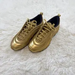 【美品】ナイキ エアマックス OG QS 97 スニーカー 26 ゴールド 金