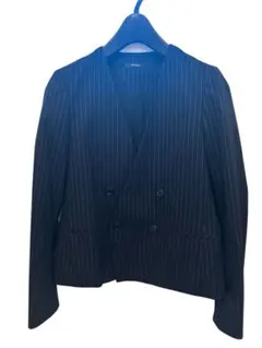 JOURNALSTANDARDダブルノーカラージャケット　ネイビー　卒業入学式に