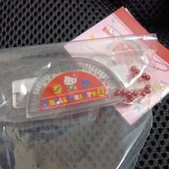 ハローキティ 定規&分度器キーホルダー