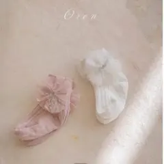 OREN 26ss 靴下　ピンク　10-12cm
