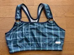 SEGRA チェック柄 ブラレット ダークブルー