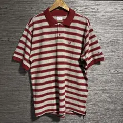 チャンピオン　ビッグサイズ XL ボーダーポロシャツ　アメカジ