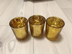 ゴールドキャンドルホルダー　ろうそくたて
