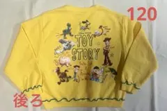 NANAさんコラボ　トイストーリー　トレーナー　120 イエロー