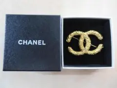 シャネル CHANEL 溶岩 ココマーク 93A ブローチ ゴールド