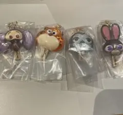 ズートピアアイスキャンディーチャーム　カプセルトイ ガチャガチャ 4セット