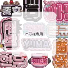 m♡様専用 ぷっくりネームボード