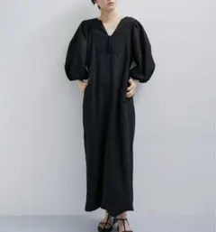 Տᗩᒪᗴ⭐️ADAM ET ROPE' リネンボリュームスリーブワンピース