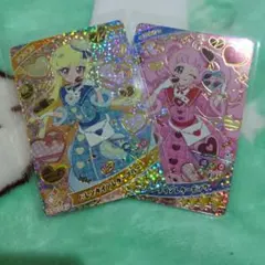 r*a様 アイプリ　カード　ひまり＆みつき　バレンタインレターブルー＆ピンク