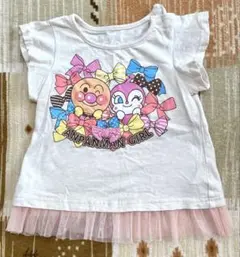 ANPANMAN GIRL Tシャツ ピンクチュール付き　95cm